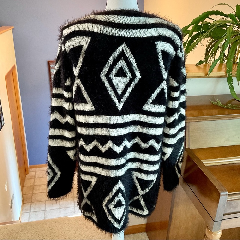 Fuzzy Soft Open Cardigan By Cliche, Size Medium - image 2